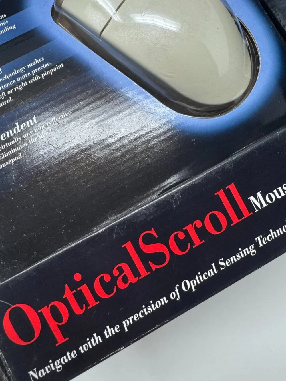 Vintage IBM Optical Scroll Mouse USB PS/2 Adapter NOS Open Box